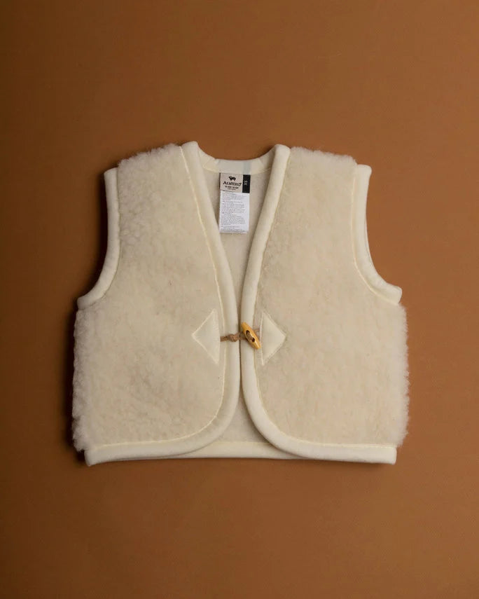 Alwero Bodywarmer Babykleding Naturel (Gepersonaliseerd)