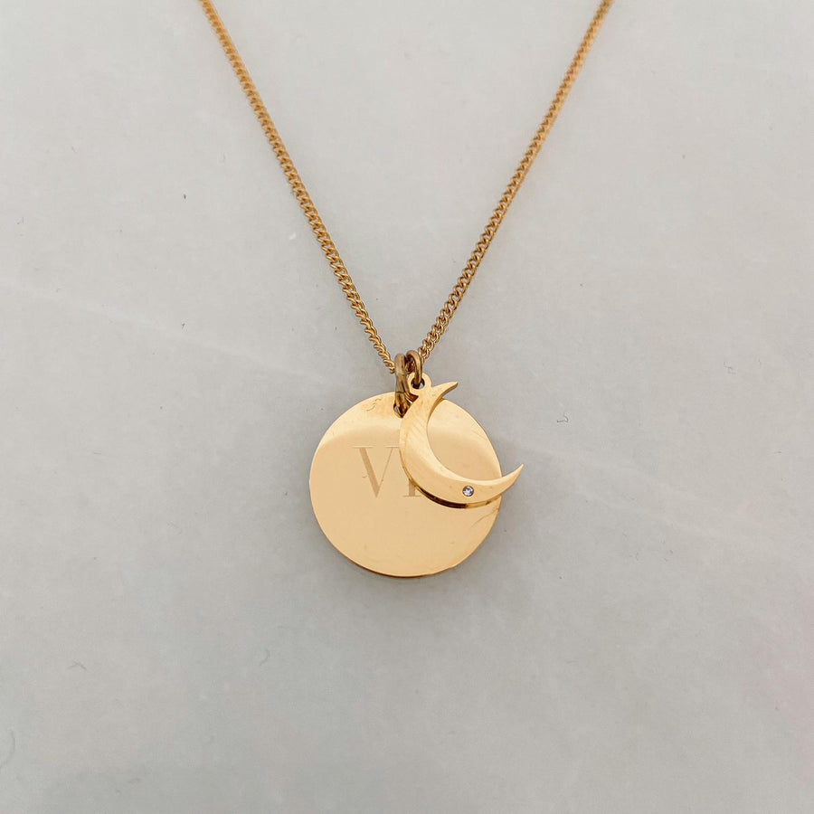 Ketting XOJewelry Design Baby Moon (Gepersonaliseerd)