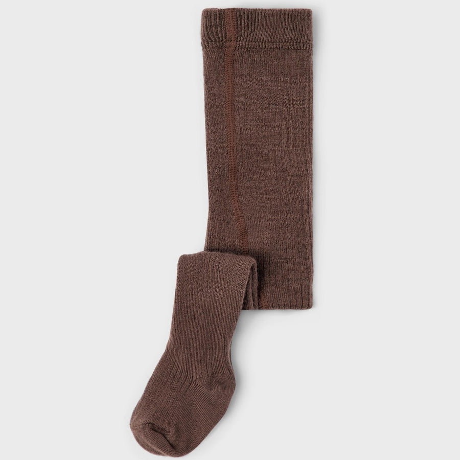 Lil Atelier Babykleding Wollen Rib Maillot Rocky Road