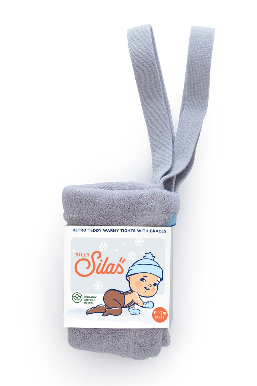 Silly Silas Babykleding Teddy Maillot Met Bretels Parelgrijs