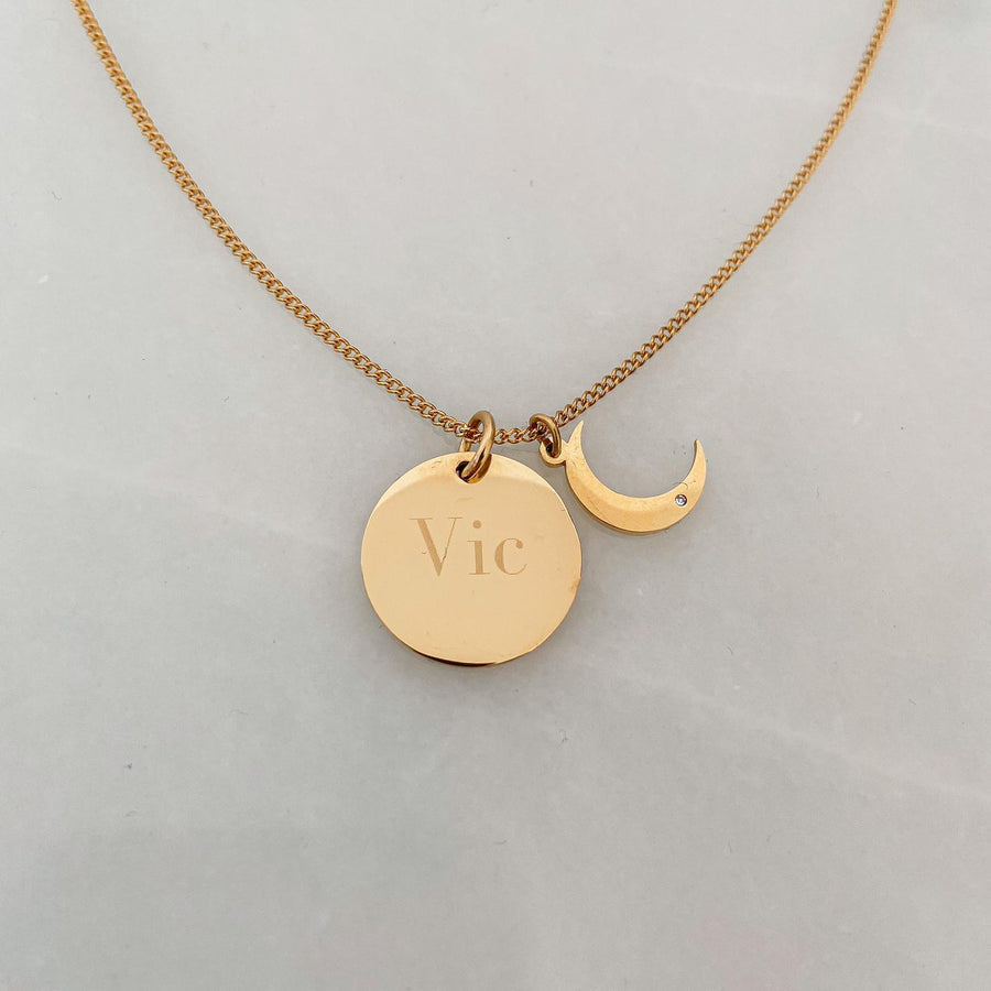 Ketting XOJewelry Design Baby Moon (Gepersonaliseerd)